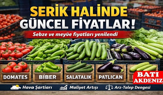 Serik Hal Fiyatları Serik Halinde Güncel Fiyatlar