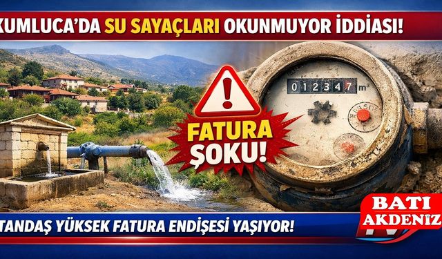 Kumluca Kırsalında Su Sayaçları Okunmuyor İddiası: Vatandaş Fatura Endişesi Yaşıyor