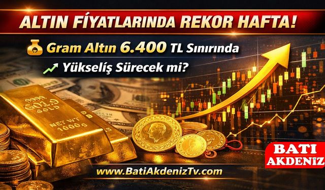 Altın Fiyatlarında Rekor Hafta! Gram Altın 6.400 TL Sınırında – Yükseliş Sürecek mi?