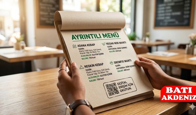 Restoran ve Kafelerde "Ayrıntılı Menü" Dönemi: 1 Temmuz'da Başlıyor!