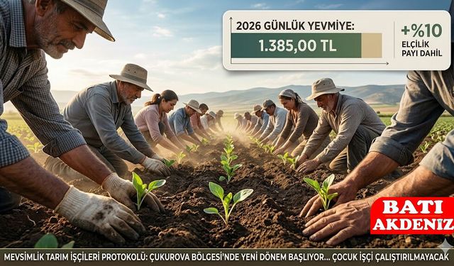 2026 Çukurova Tarım İşçisi Yevmiyeleri Belli Oldu: Günlük Ücret 1.385 TL!