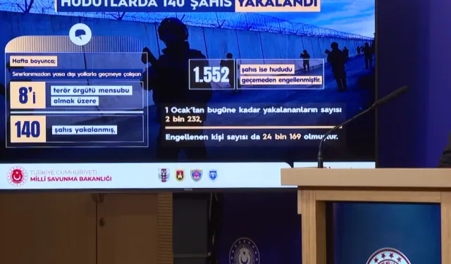 Son bir haftada 140 kaçak geçiş girişimi engellendi... Hudut güvenliği kesintisiz sürüyor