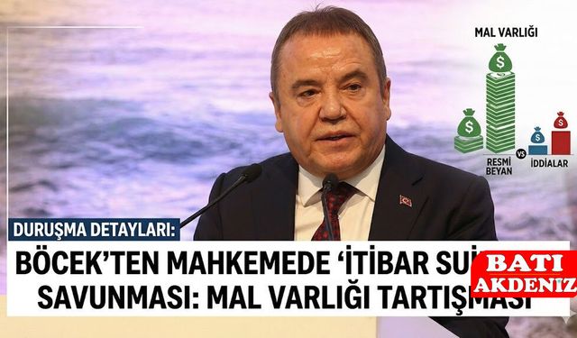 Böcek'ten Mahkemede 'İtibar Suikastı' Savunması: Mal Varlığı Tartışması