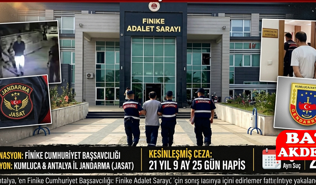 21 Yıllık Firari JASAT Tarafından Finike'de Yakalandı