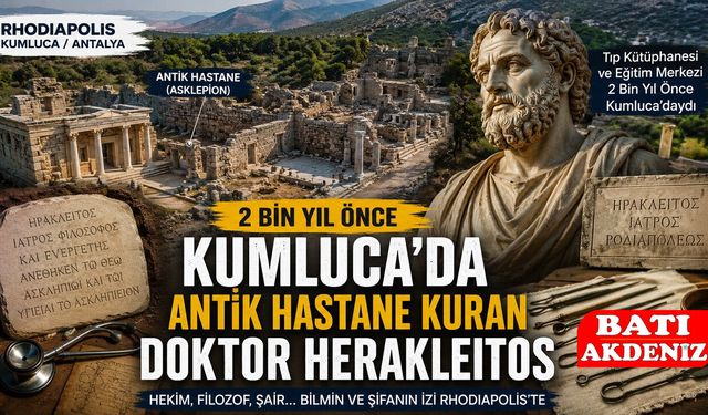 2 Bin Yıl Önce Kumluca'da Antik Hastane Kuran Doktor Herakleitos