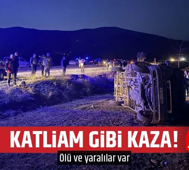 İşçileri Taşıyan Minibüs Kaza Yaptı: 2 Ölü, 7 Yaralı