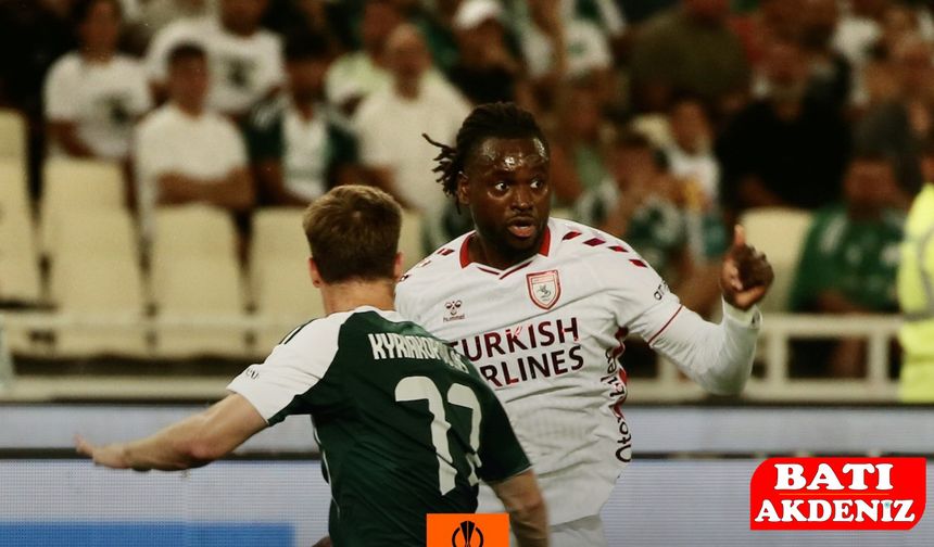 Samsunspor öne geçtiği maçta Panathinaikos’a mağlup oldu