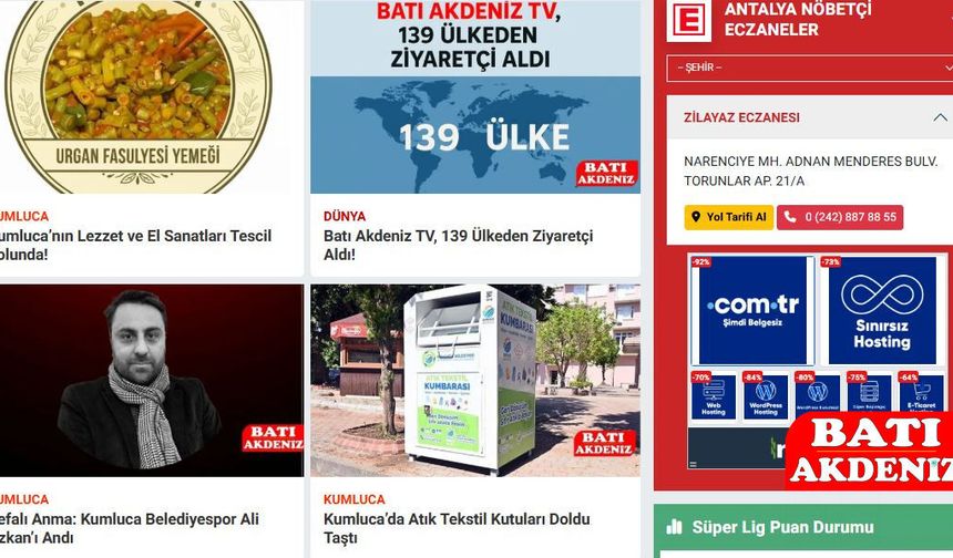 Kumluca Haberlerinde Güncel Gelişmeler Yakından Takip Ediliyor