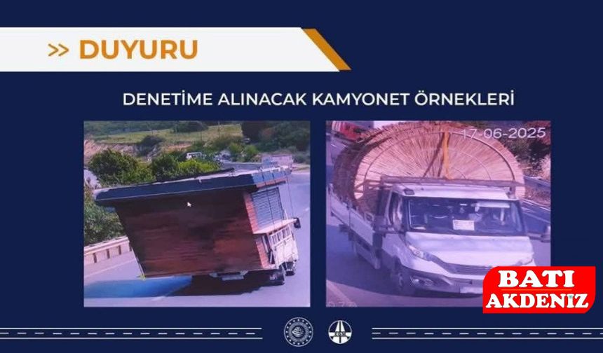 Kamyonetlere Yönelik Denetimler Başladı