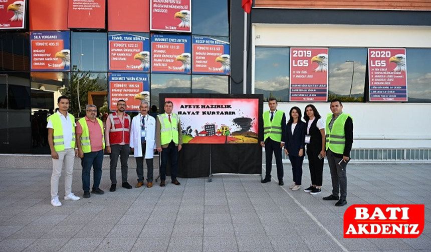 Kumluca’da Öğrenciler Afet Bilinciyle Hareket Etti