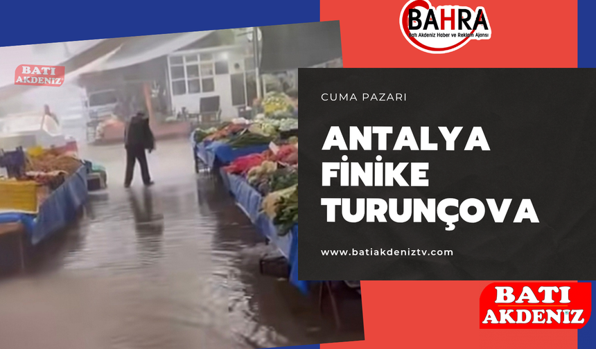 Turunçova Cuma Pazarında Pazarcılar ve Vatandaşlar Zor Anlar Yaşadı