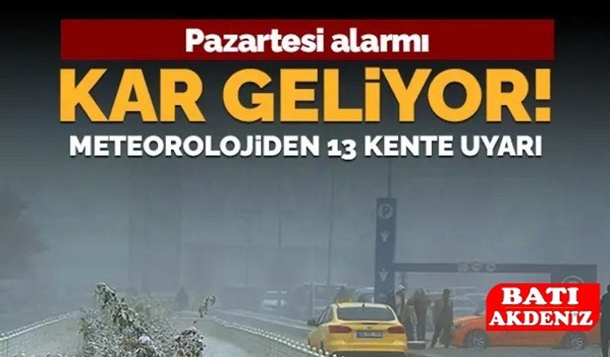 Sıcaklık Düşüyor, Kar Geliyor!