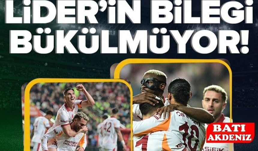 Galatasaray’dan Antalya’da Gol Şov! Aslan Farklı Kazandı