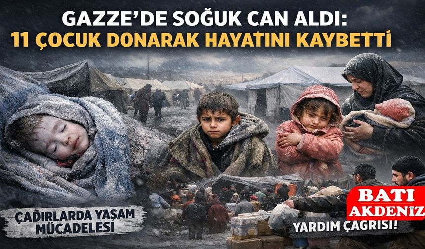 Gazze’de Soğuk Can Aldı: 11 Çocuk Donarak Hayatını Kaybetti