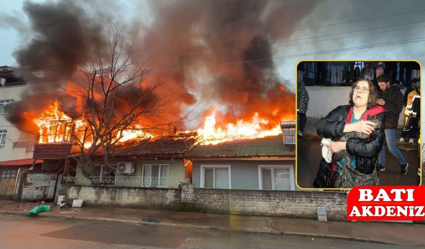 Erbaa’da Ev Yangını: Kediler İtfaiye Tarafından Kurtarıldı