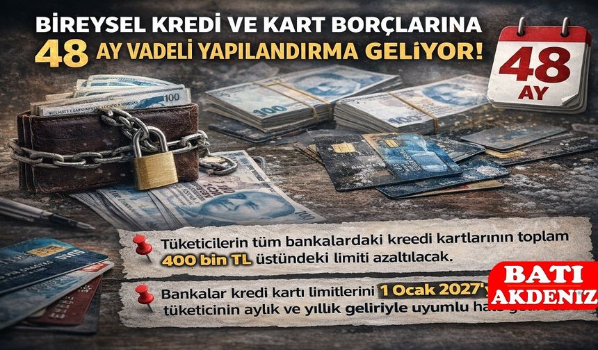 Kredi ve Kredi Kartı Borçlarına 48 Ay Vadeli Yapılandırma Geliyor
