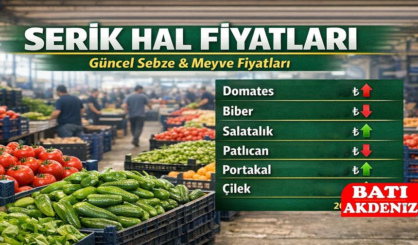 Serik Hal Fiyatlarında 20 Ocak Güncellemesi: Sebze Fiyatları Yakından Takip Ediliyor