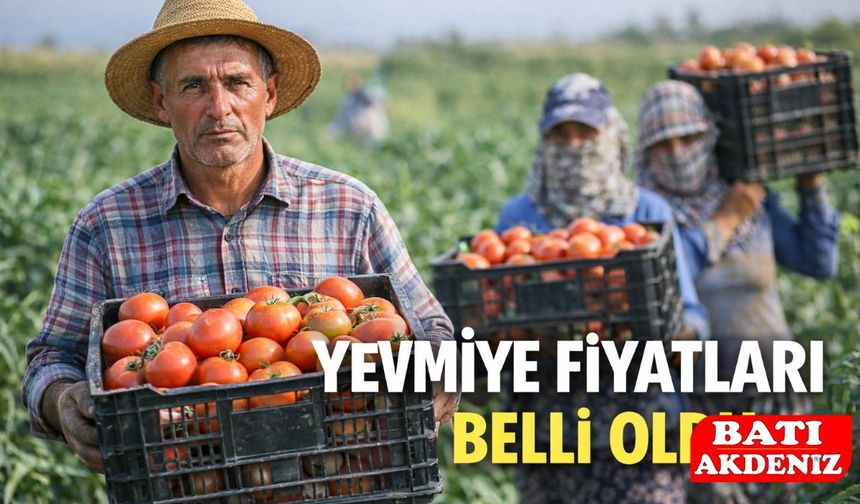 Tarım İşçileri İçin 2026 Yılı Yevmiye Tavsiye Kararı Açıklandı