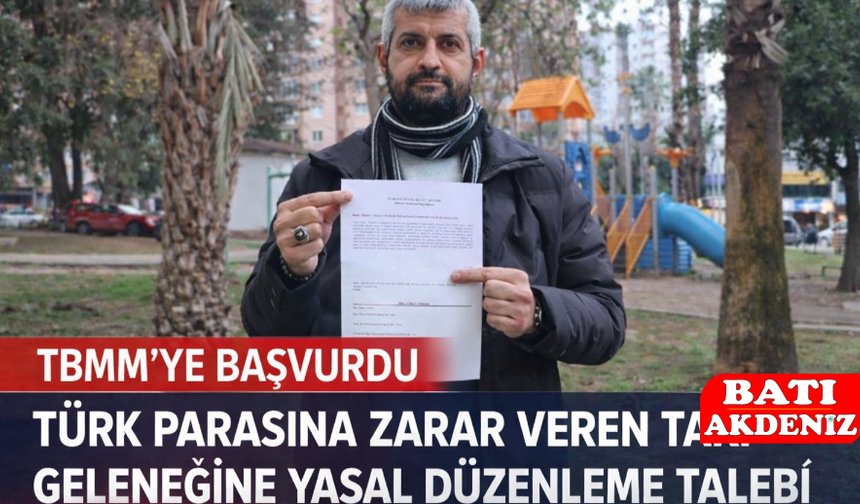 Halit Mert’ten TBMM’ye Dilekçe: “Türk Parasının İtibarı Korunsun”