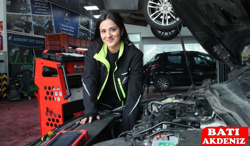 İzmir’de 3 Üniversite Mezunu Genç Kadın Kendi Tamirhanesini Açtı