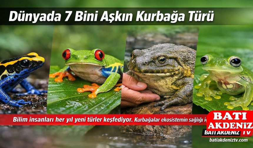 Dünyada 7 Bini Aşkın Kurbağa Türü Bulunuyor