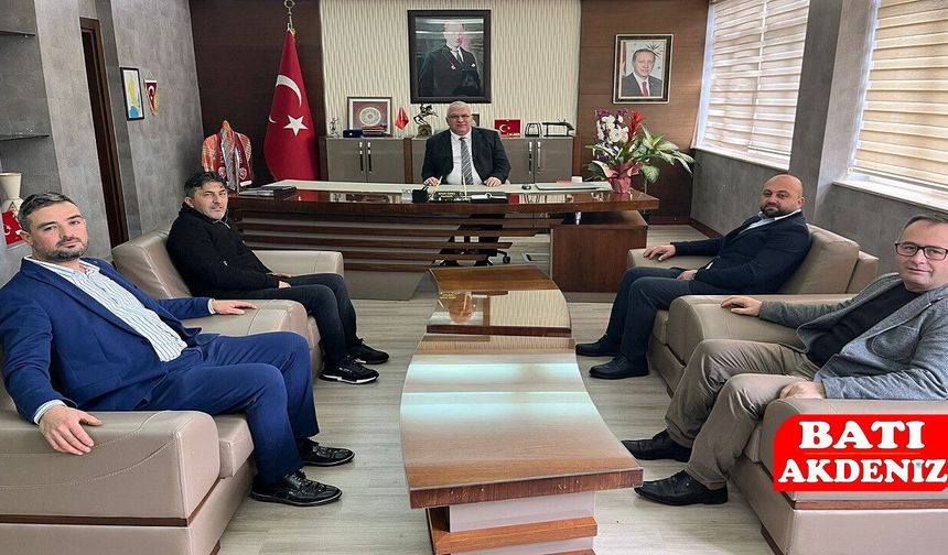 Kumluca Pazarcıları Derneği’nden Kaymakam Bahadır Güneş’e Ziyaret