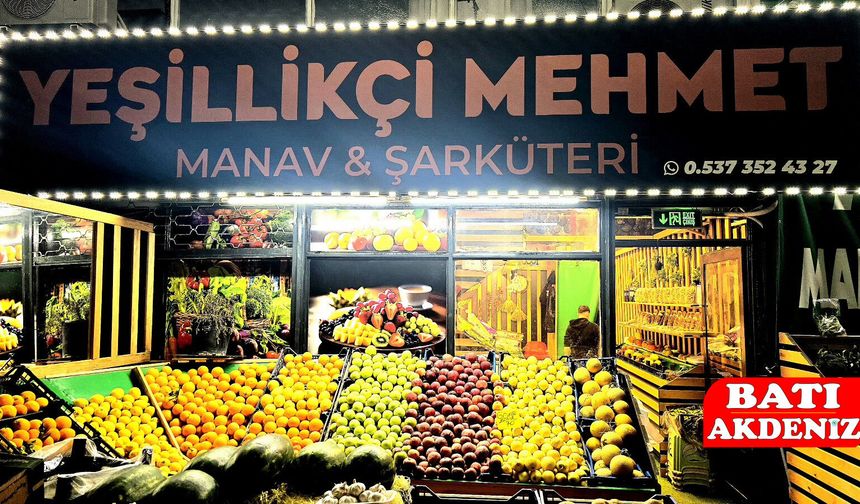 Kumluca’da Doğallığın ve Tazeliğin Adresi: Yeşillikçi Mehmet Manav & Şarküteri
