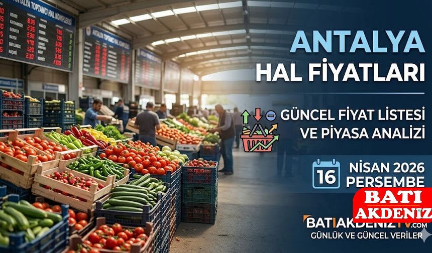16 Nisan 2026 Antalya Güncel Hal Fiyatları! Domates, Biber ve Patlıcan Kaç TL?