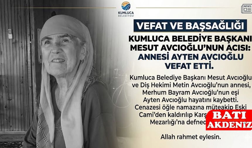 Antalya ve İlçelerinde Vefat Haberleri 30 Nisan Perşembe