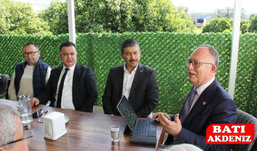 Şerafettin Kılıç Kumluca’da Basınla Buluştu, Ardından Sektör Ziyaretleri Gerçekleştirdi