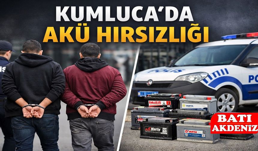 Antalya Kumluca’da Akü Hırsızları Yakalandı: 6 Araçtan Çaldıkları Aküler Sahiplerine Teslim Edildi
