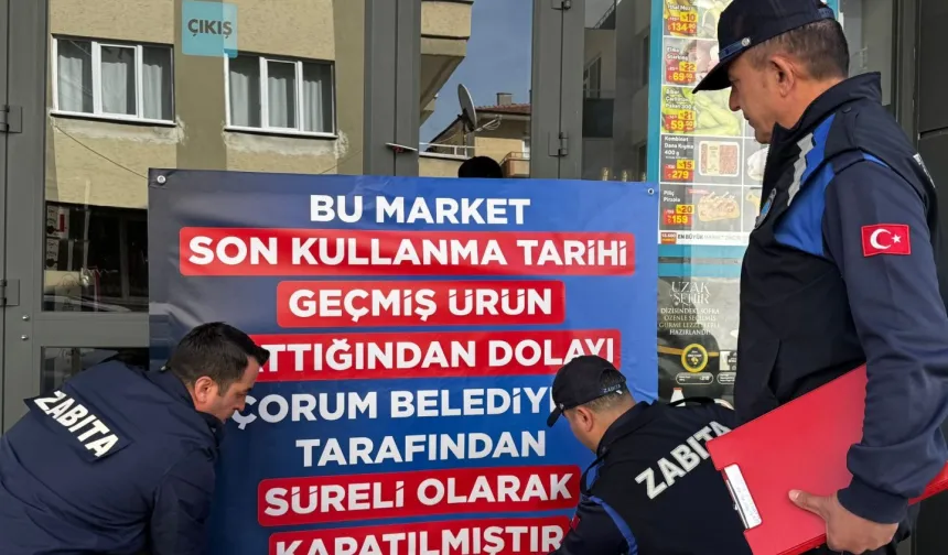 Zabıta, A101 Market şubesini kapattı