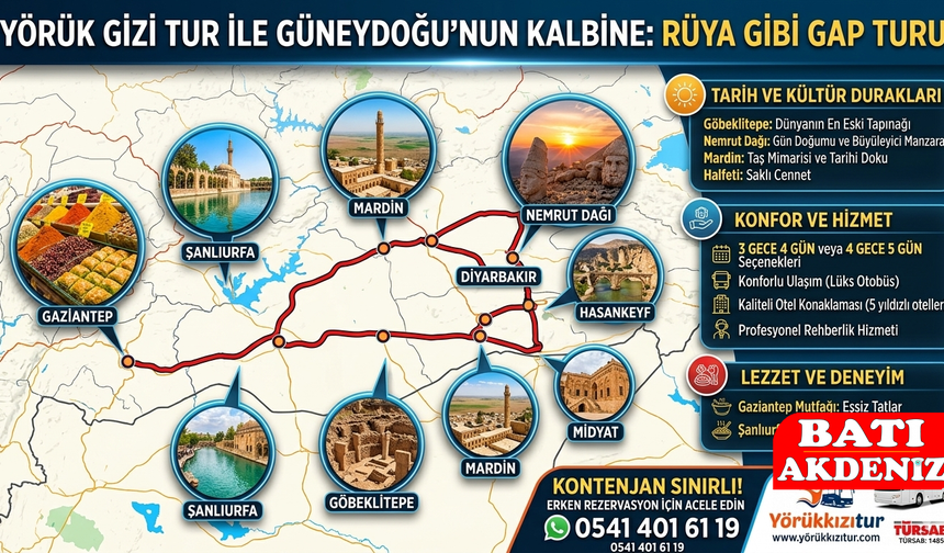 Rüya Gibi GAP Turu: Güneydoğu’nun Eşsiz Güzellikleri Keşfedilmeyi Bekliyor