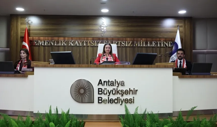 Antalya Büyükşehir Belediye Meclisi'nden Antalyaspor'a destek