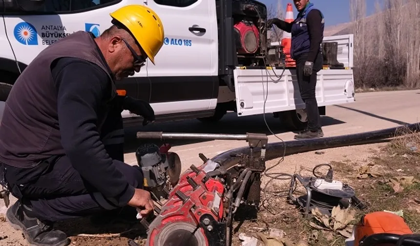ASAT'tan Elmalı'da asfalt öncesi altyapı yatırımı