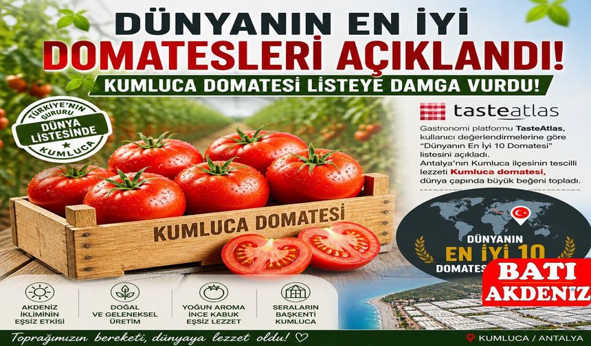 Dünyanın En İyi Domatesleri Açıklandı: Kumluca Domatesi Listeye Damga Vurdu!