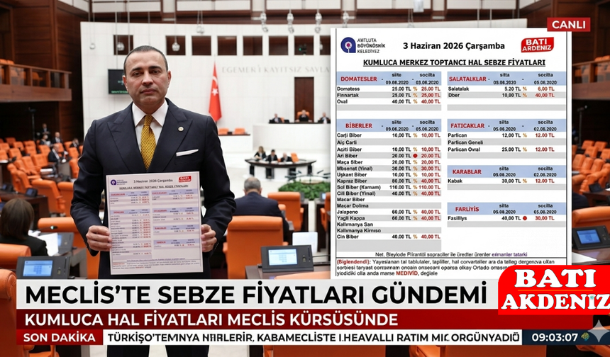 Milletvekili Aykut Kaya TBMM’den Seslendi: "Çiftçi Zararda, Çoğu Sebze Bir Ekmek Parası Bile Etmiyor!"