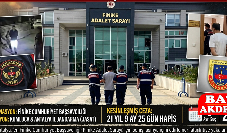 21 Yıllık Firari JASAT Tarafından Finike'de Yakalandı