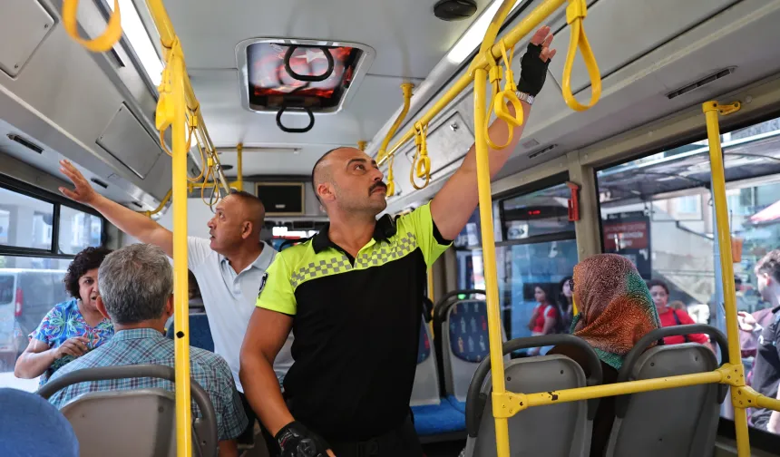 Antalya'da halk otobüslerine klima denetimi