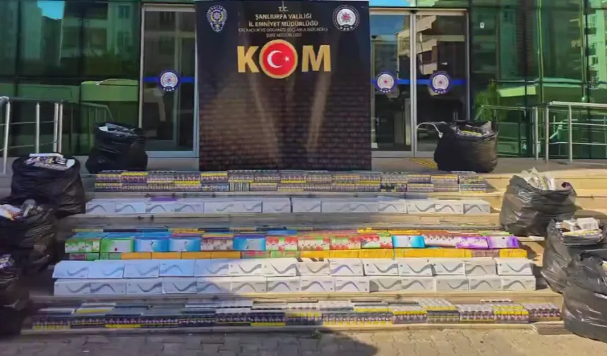 Şanlıurfa'da kaçak sigara operasyonu: 1 tutuklama