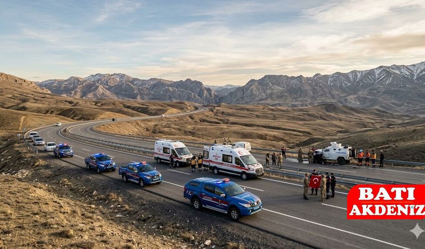 Van-Erciş Kara Yolunda Kahreden Kaza: 1 Şehit, 5 Yaralı